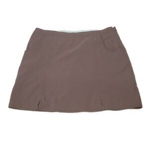 Title Nine Womens 6 Active Skort Brown Tennis‎ Hiking Pickleball Vacation Beach
